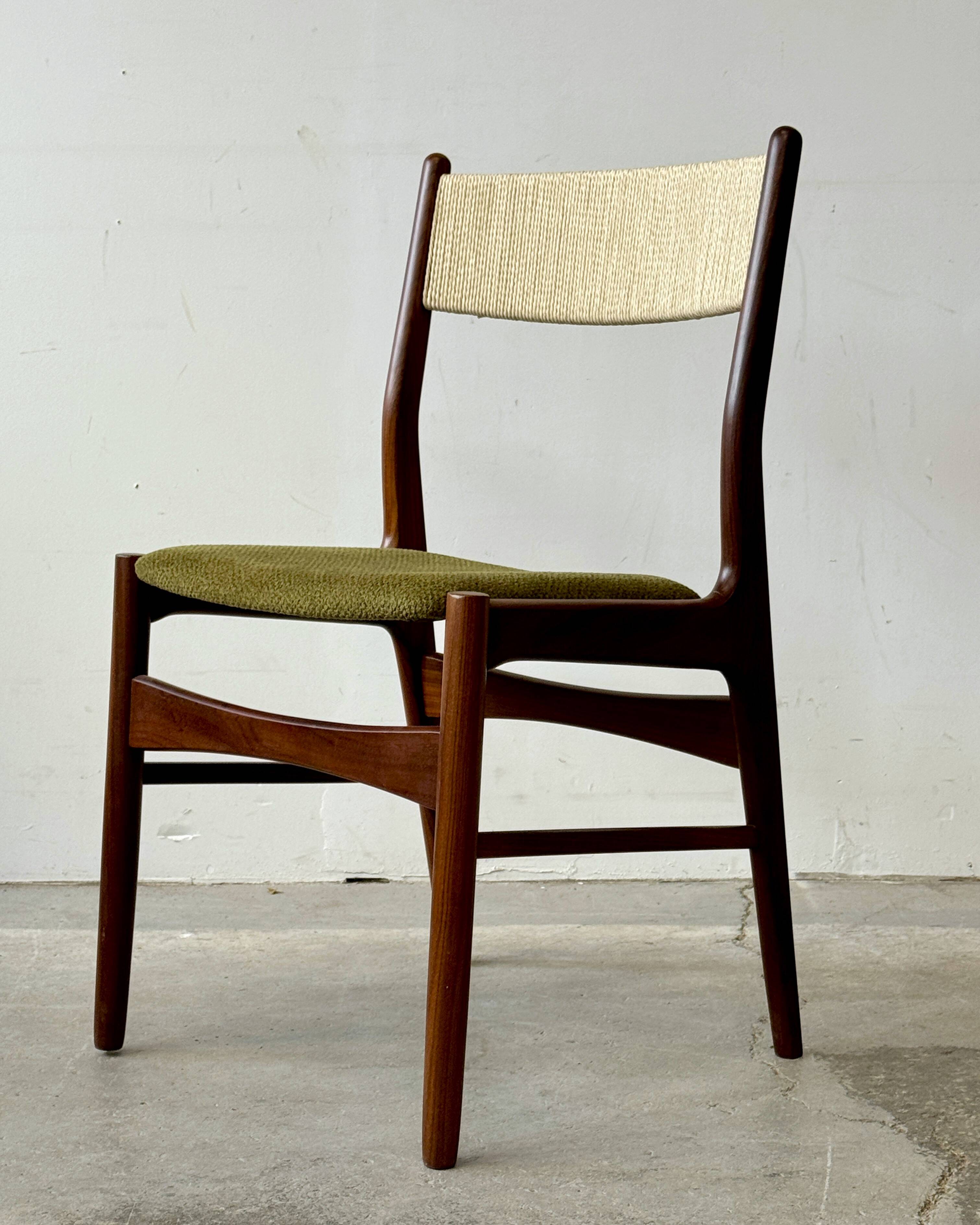 Set of teak Chairs, Denmark 1960s, Mid-C, Vintage