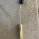 Vintage brass tube pendant light