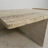 Set of 2 travertine coffee tables, Up and Up, 70s
