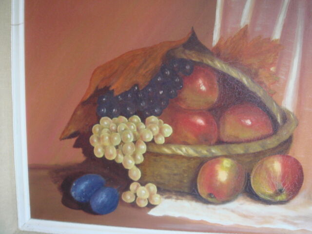 painting on canva, fruits