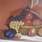 painting on canva, fruits