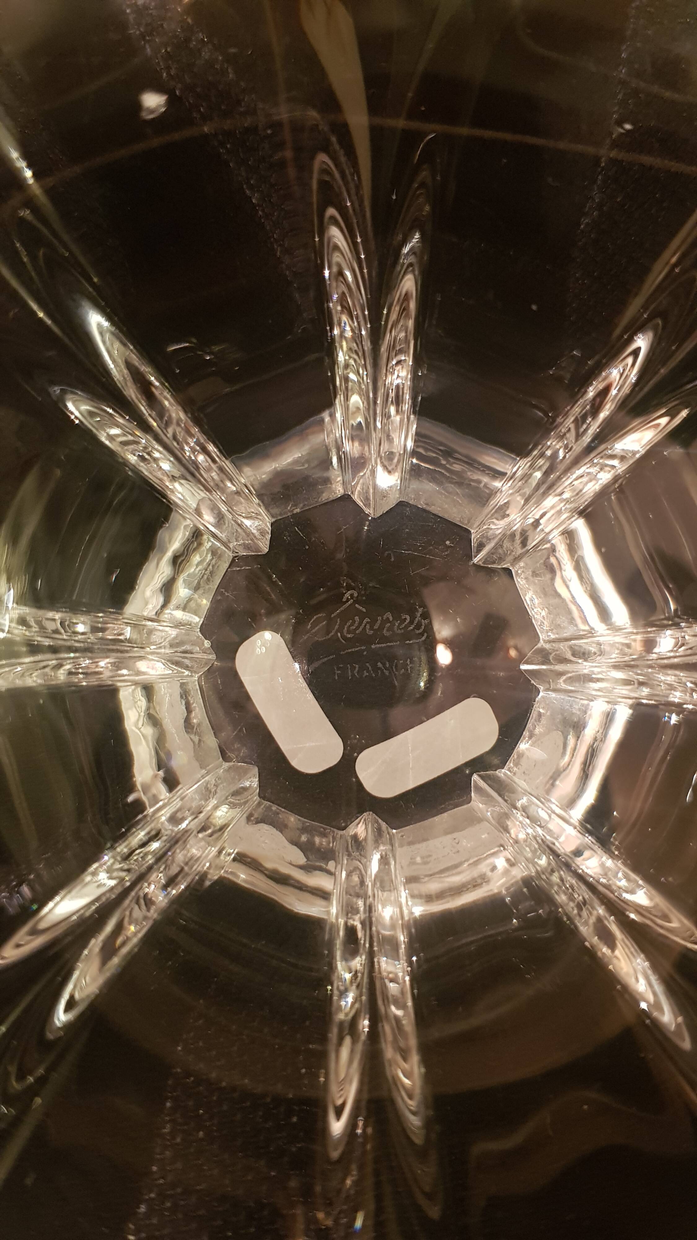 Flower-shaped catchall, Sèvres crystal