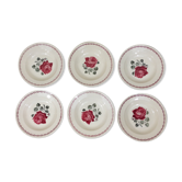 Six assiettes creuses Badonviller
