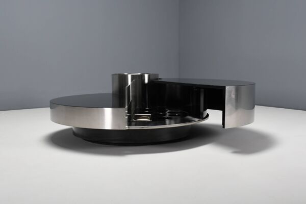 Rare table bar de Massimo Papiri pour Mario Sabot, Italie 1970