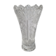 Pressed glass vase decorated with flowers, 50s