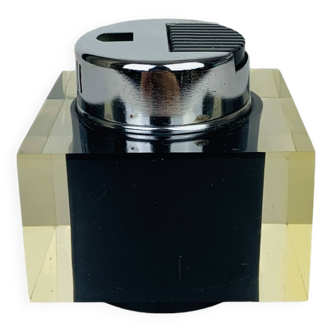 70s plexiglass cube lighter