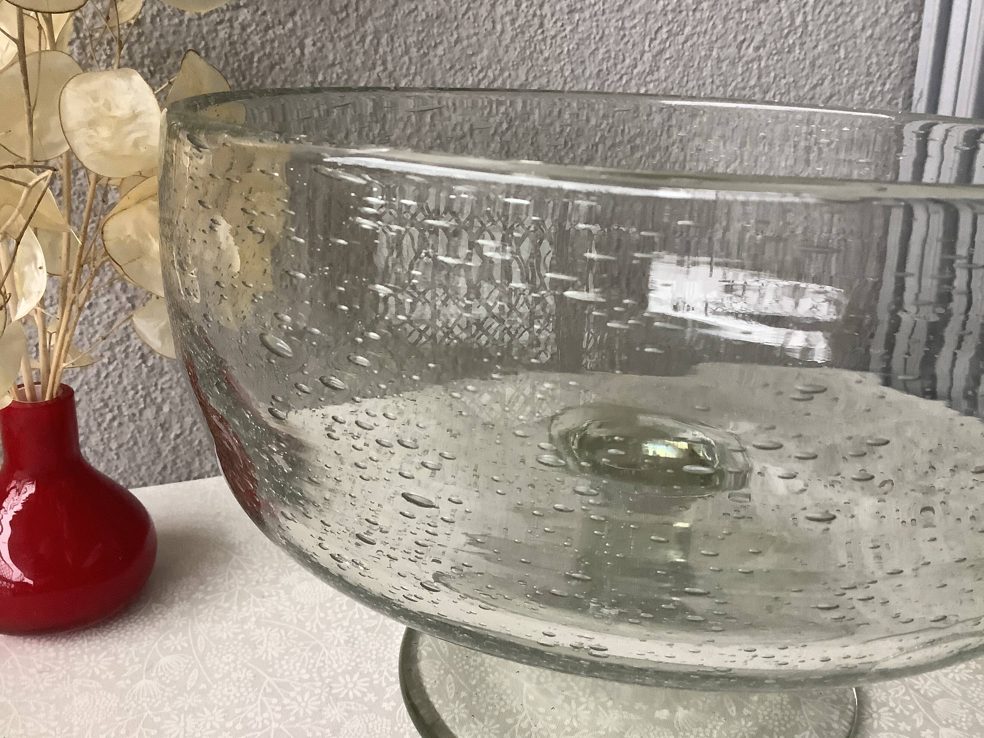 Biot sangria cup in artisanal bubble-blown glass