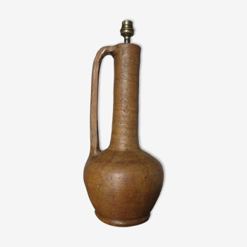 Pied de lampe "terracotta" en terre cuite années 50 60