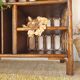 Rattan bookshelf shelf