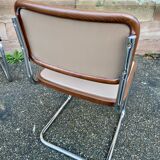 Pair of chairs Cesca B32 by Marcel Breuer Italy 1980