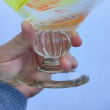 Blown glass fruit bowl