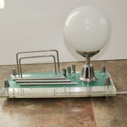 1970s lamp with storage compartment | Acrylic, metal, glass | E14 | Vintage