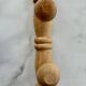 Vintage turned wooden coat rack or hook