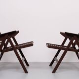 Vintage Rex multiplex folding chairs Niko Kralj, Joegoslavië 1950