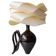Modern Sculptural Table Lamp in Ceramic and Wood, Organic Style: "Cántaro Cloud" with Wings