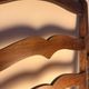 Pair of Provençal armchairs, wood and woven cord — mid-20th century