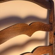 Pair of Provençal armchairs, wood and woven cord — mid-20th century