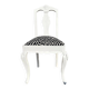 Antique Baroque chair redesigned in Zebra fabric