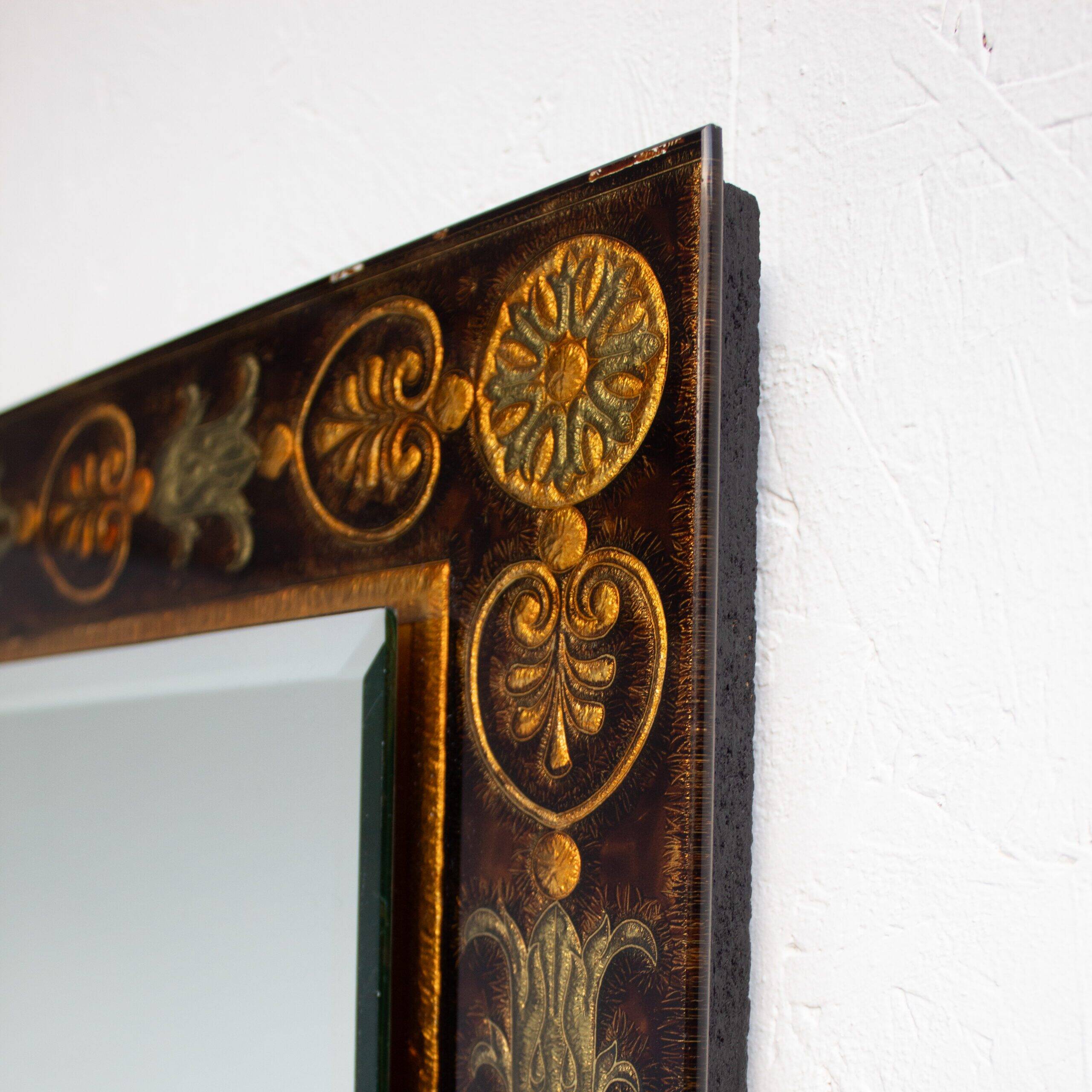 Wall mirror attributed to Erwin Walter Burger