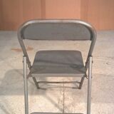 Industrial metal folding chair