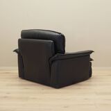 Leather armchair, Italian design, 1960s, production: Italy