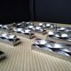 12 silver metal knife holders