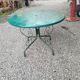 Wrought iron garden table