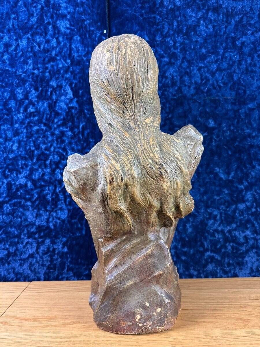 According to Villanis: Terracotta Bust Art Nouveau period around 1900 / H52cm