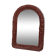 Vintage mirror with wicker border