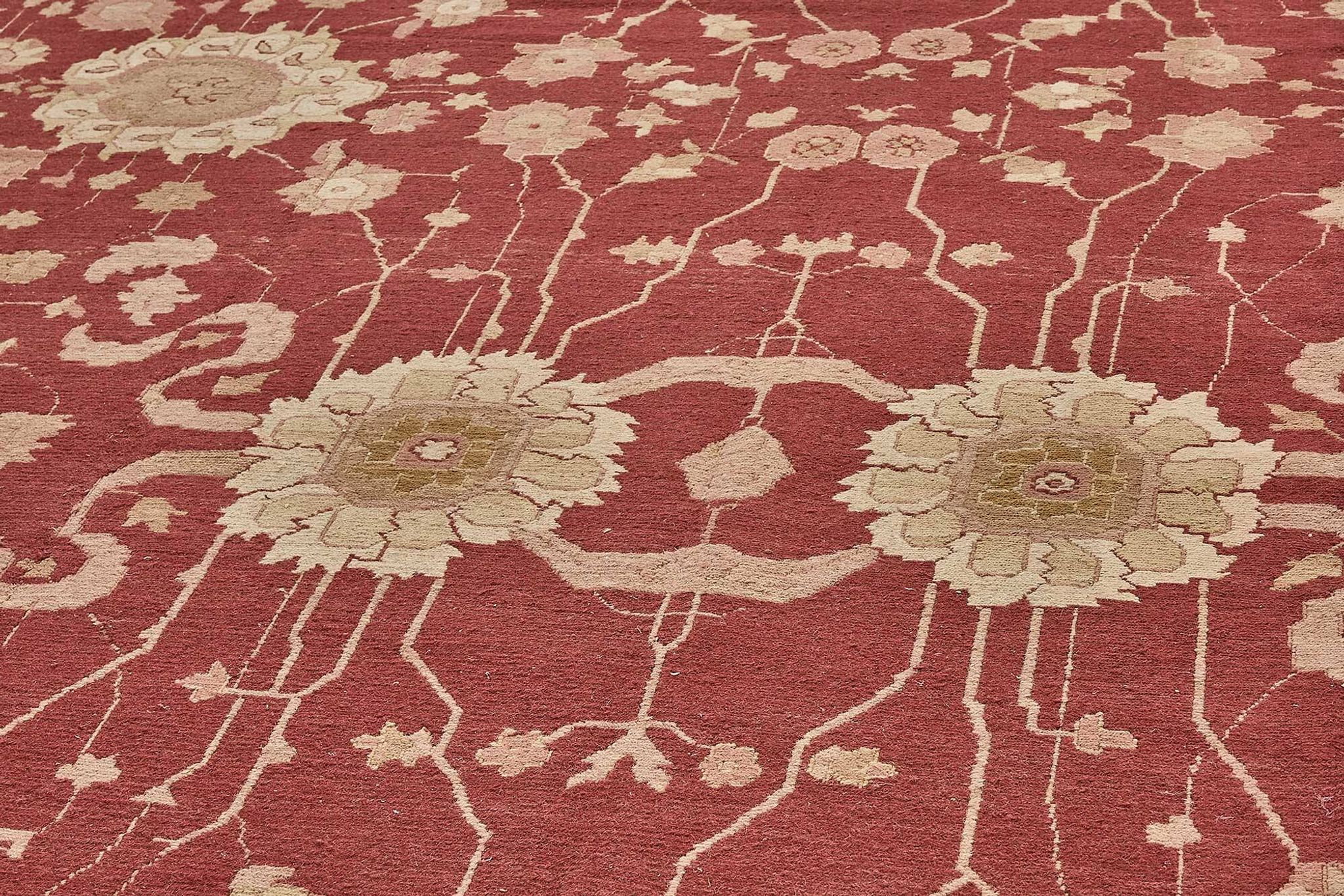 Turkish Handknotted Wool Oushak Rug 373 cm x 507 cm