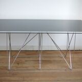 Max Sauze's "Dining Table" steel and glass, France, circa 1970