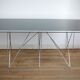 "Dining Table" by Max Sauze, steel and glass, France, circa 1970