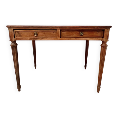 Bureau de style Louis XVI en hêtre teinté XX siècle