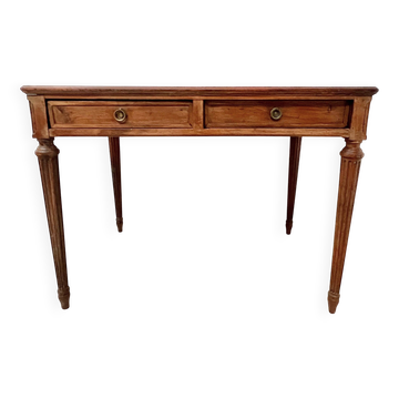 Louis XVI style desk in stained beech, 20th century.
