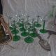 Carafe et 12 verres Service vin d'Alsace