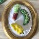Vegetable barbotine knife holder, 50s-60s