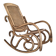 Chaise berçante en laiton vintage - grande miniature
