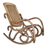 Chaise berçante en laiton vintage - grande miniature