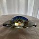 Geometric Glass Sommerso Bowl by Seguso Murano Vintage 1