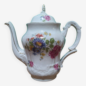 Cafetièrevporcelaine fleurie