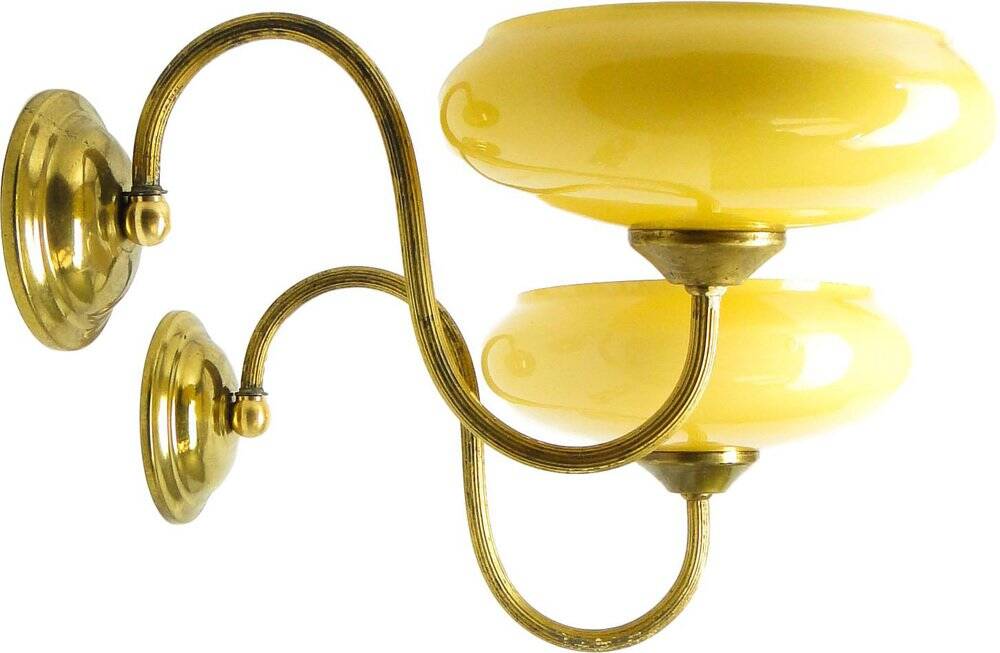Art Deco sconces, Poland, 1950s, set of 2