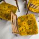 Lot de 4 chaises Scandinave 1970 Mid Century