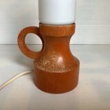 Scandinavian orange wooden lamp