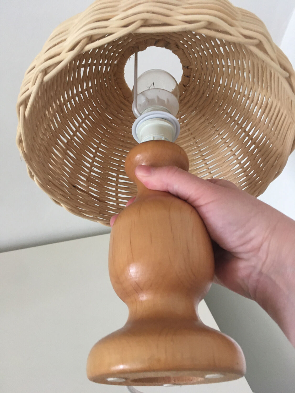 Wicker lamp