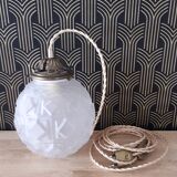 Globe art deco hanging lamp