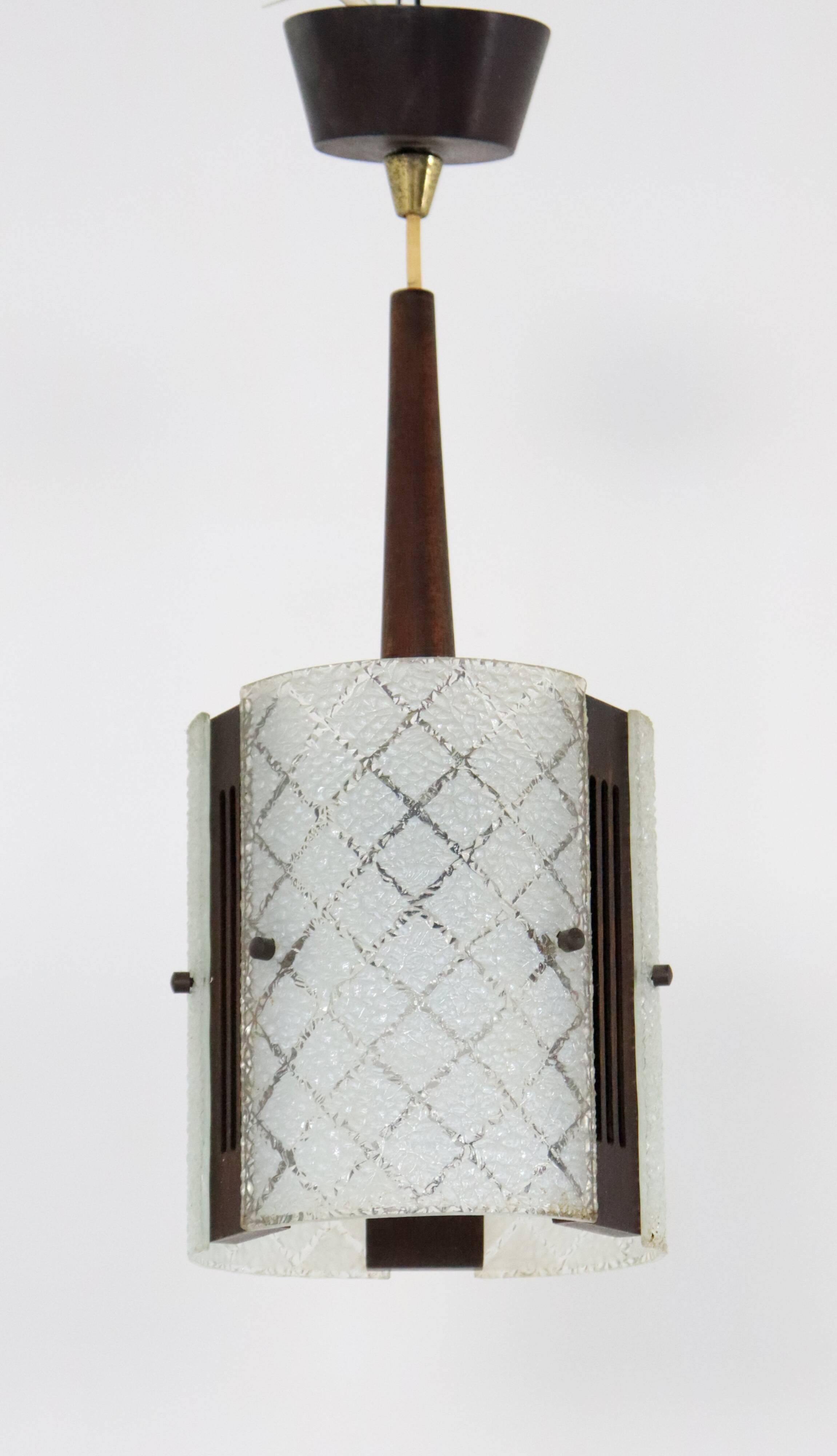 vintage  Glazen hanglamp 'Meerhoven'