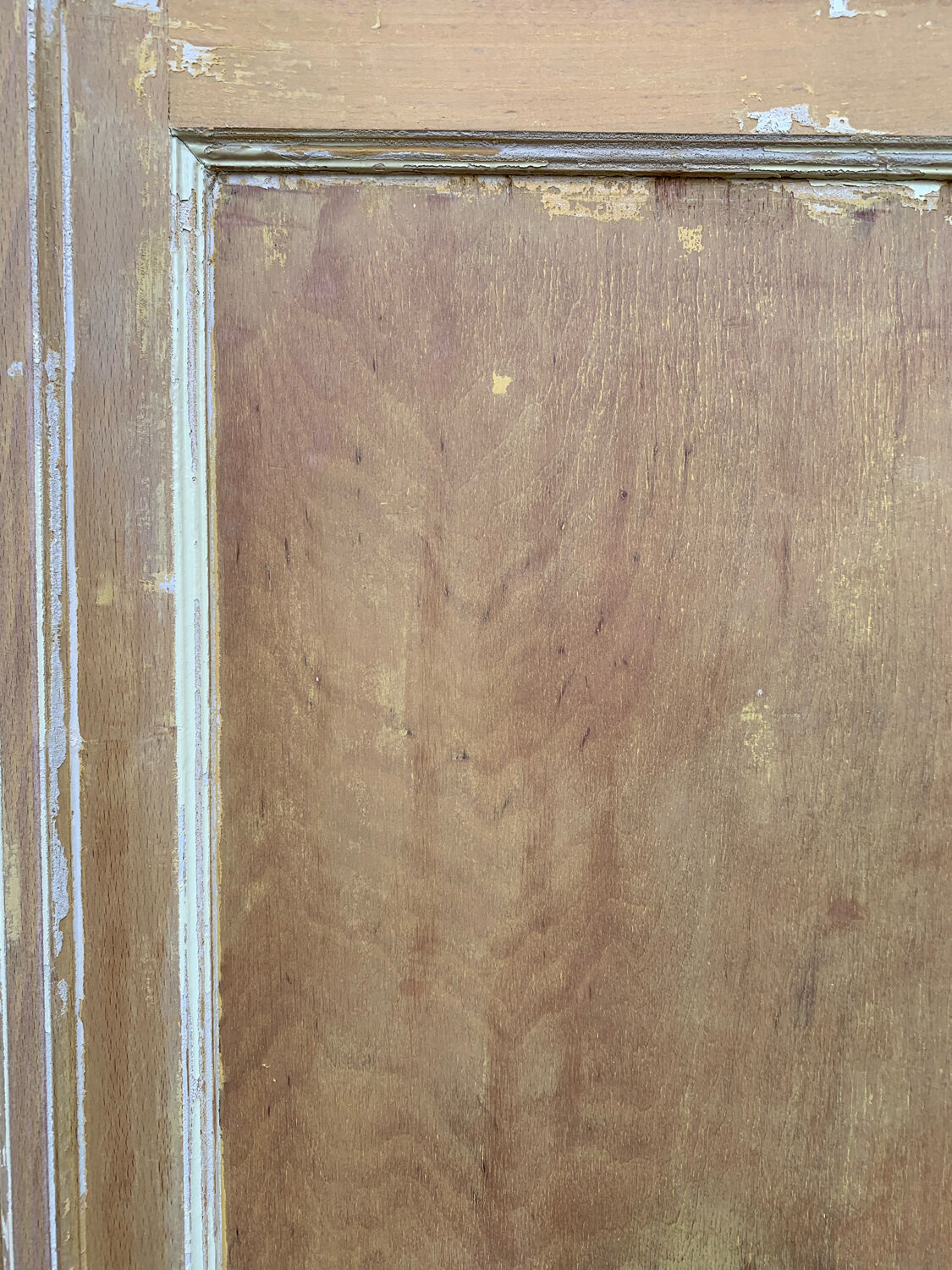 Parisian wardrobe in patinated wood