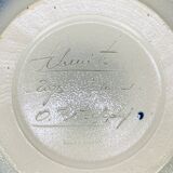 Art Deco Alsace sandstone dish, signed Schmitter in Betschdorf