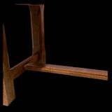 Wood and stone coffee table