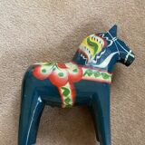 Dalarna horses 60s Swedish crafts (set of 2)